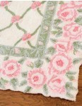 Isabella Rug - Rosebud Hooked Wool by Glenna Jean