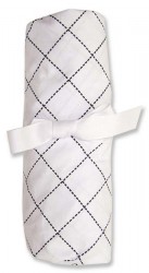 Versailles Black and White Crib Sheet