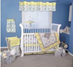 Monaco 4pc Crib Bedding Set