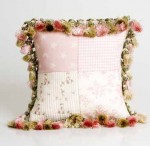 Isabella Pillow - Patch and Tassels by Glenna Jean