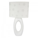 Glenna Jean White Oval Base and Polka Dot Shade