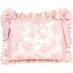 Isabella Toile Pillow Sham with Bow by Glenna Jean