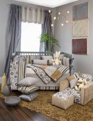 Grayson 5Pc Crib Bedding Set with Key Pillow by Glenna Jean