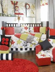 Glenna Jean McKenzie 4 Piece Baby Crib Bedding Set