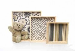 Grayson Wall Hanging Cube Wall Art with Bear by Glenna Jean