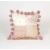 Madison Pillow - Patch with Pom Poms by Glenna Jean