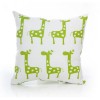Ellie and Stretch Green Giraffe Pillow