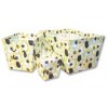 Giggles Print 3 Pc Fabric Storage Bins