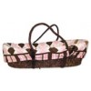 Prep School Pink Moses Basket Set